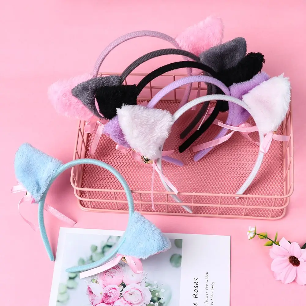 Fashion Club Bar Night Party  Cat Ear Head Band Cartoon Hair Band Small bell Hair Accessories