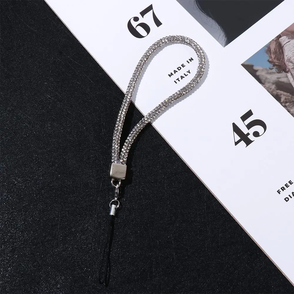 

Phone Charm Diamond Pendant Short Women's Anti-lost Lanyard Mobile Phone Lanyard Phone Wrist Chain Cellphone Chain