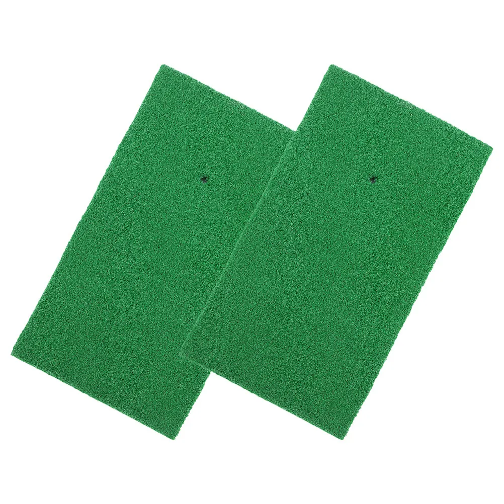 

Комплект из 2 ковриков для гольфа: Премиум-класс, материал EVA/нейлон, реалистичная текстура травы, портативные, легкие тренировочные коврики для гольфа для начинающих