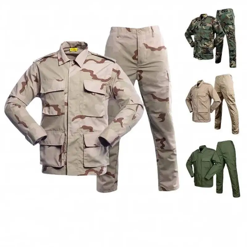 

Men S Multi Pockets Tactical Camouflage Clothing Combat Training Uniform Jacket Pants Outdoor Hunting Clothes Ghillie Suit