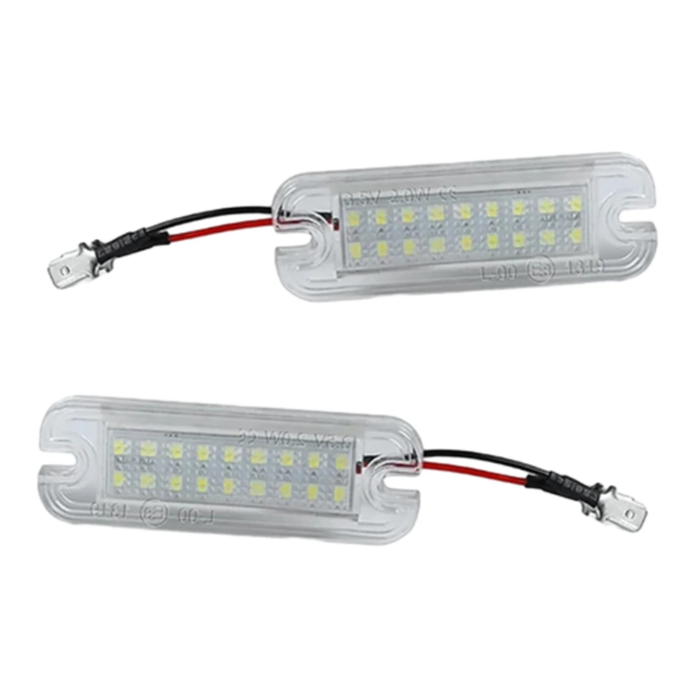 

2Pcs Car LED License Number Plate Lights for Mercedes Benz G-CLASS G500 G550 G55 G63 A4638201964 A4638202064 Car Accessories