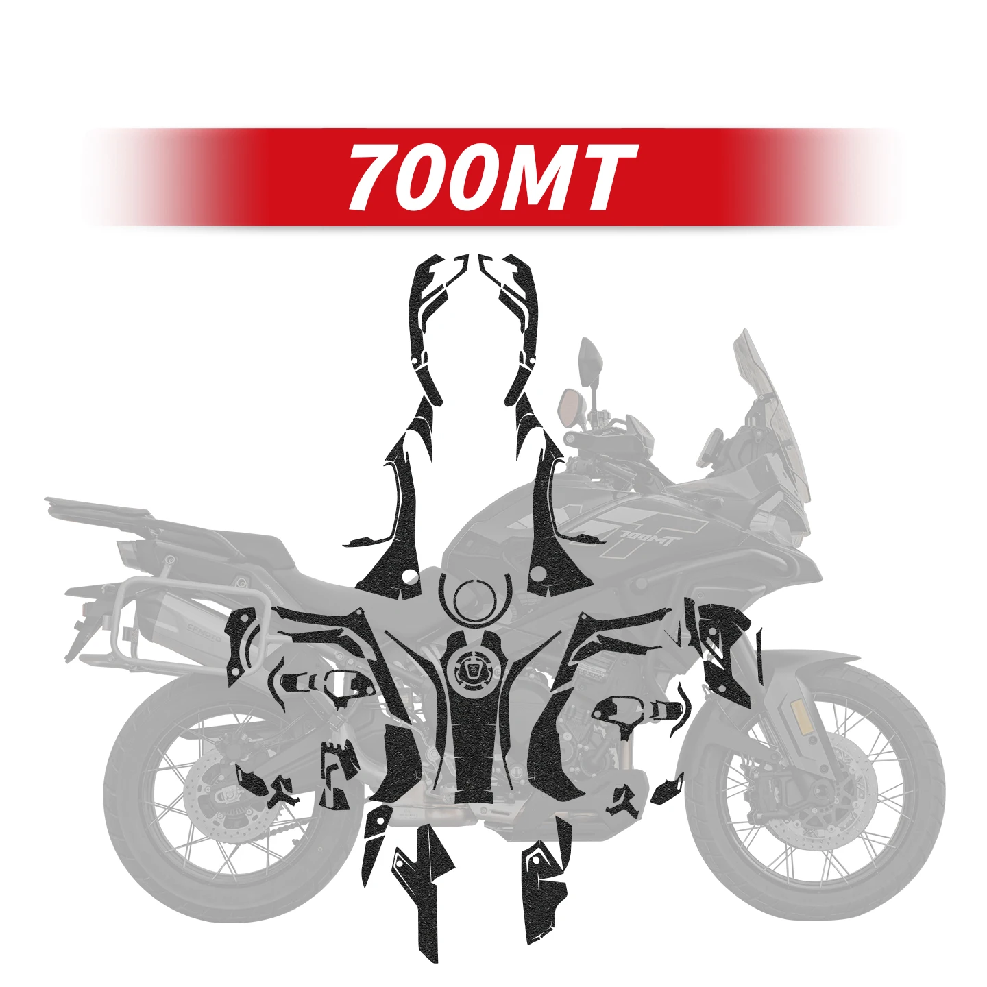 

Used For CFMOTO 700MT 2025 Motorcycle New Styles Armor Protective Decoration Sticker Decals Kits Body Plastic Parts Area