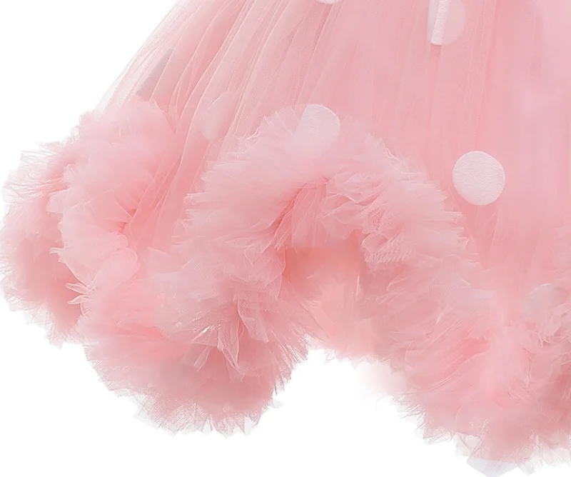 Baby Girl Dress Children Dress Irregular Sequin Mesh Fluffy Princess Dress Birthday Party Stage Performance Costume Girl Dress