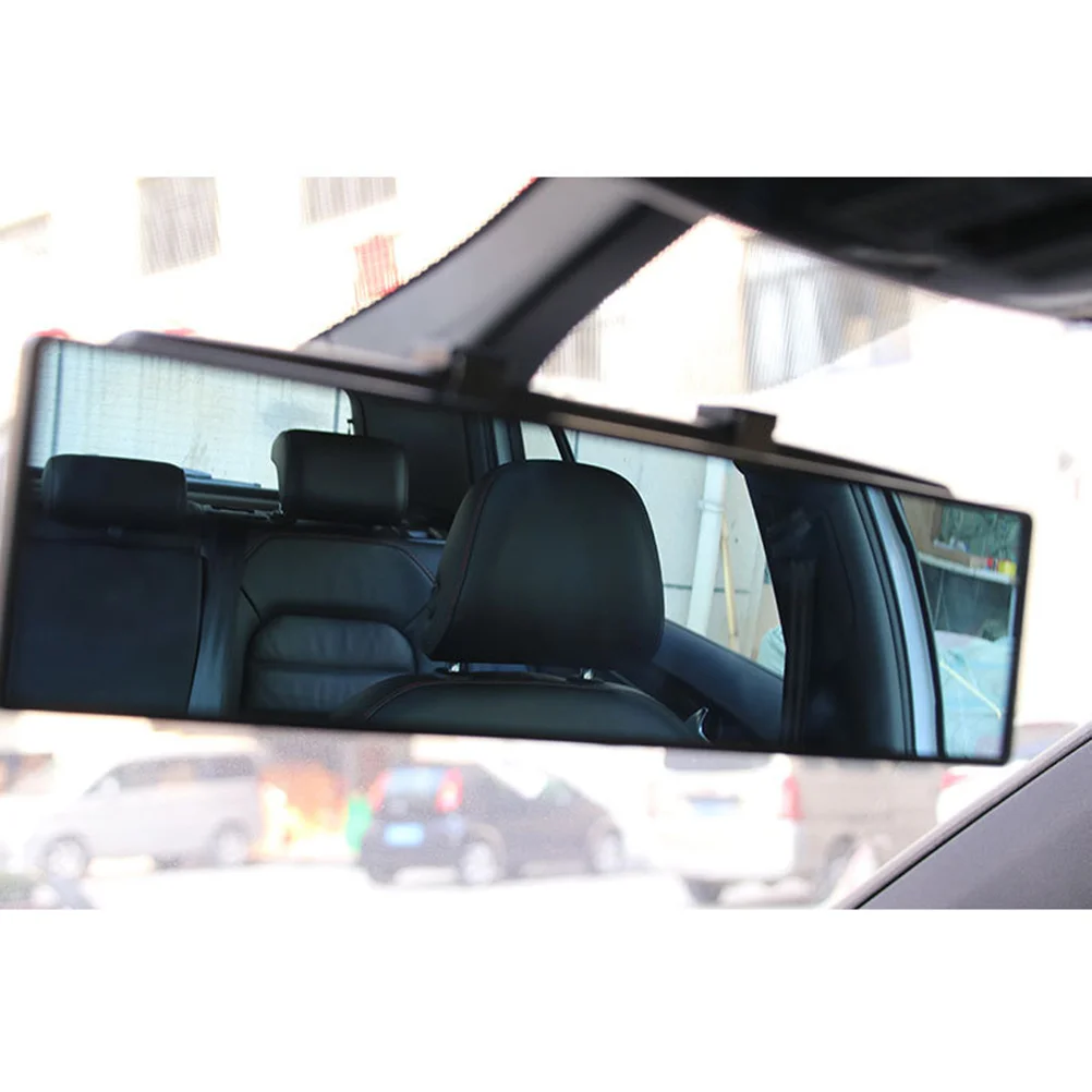 

Car Rear View Mirror Wide Angle Interior Rearview Mirror Large Vision 280mm Curved Blue Glass Anti-Dazzling Replacement