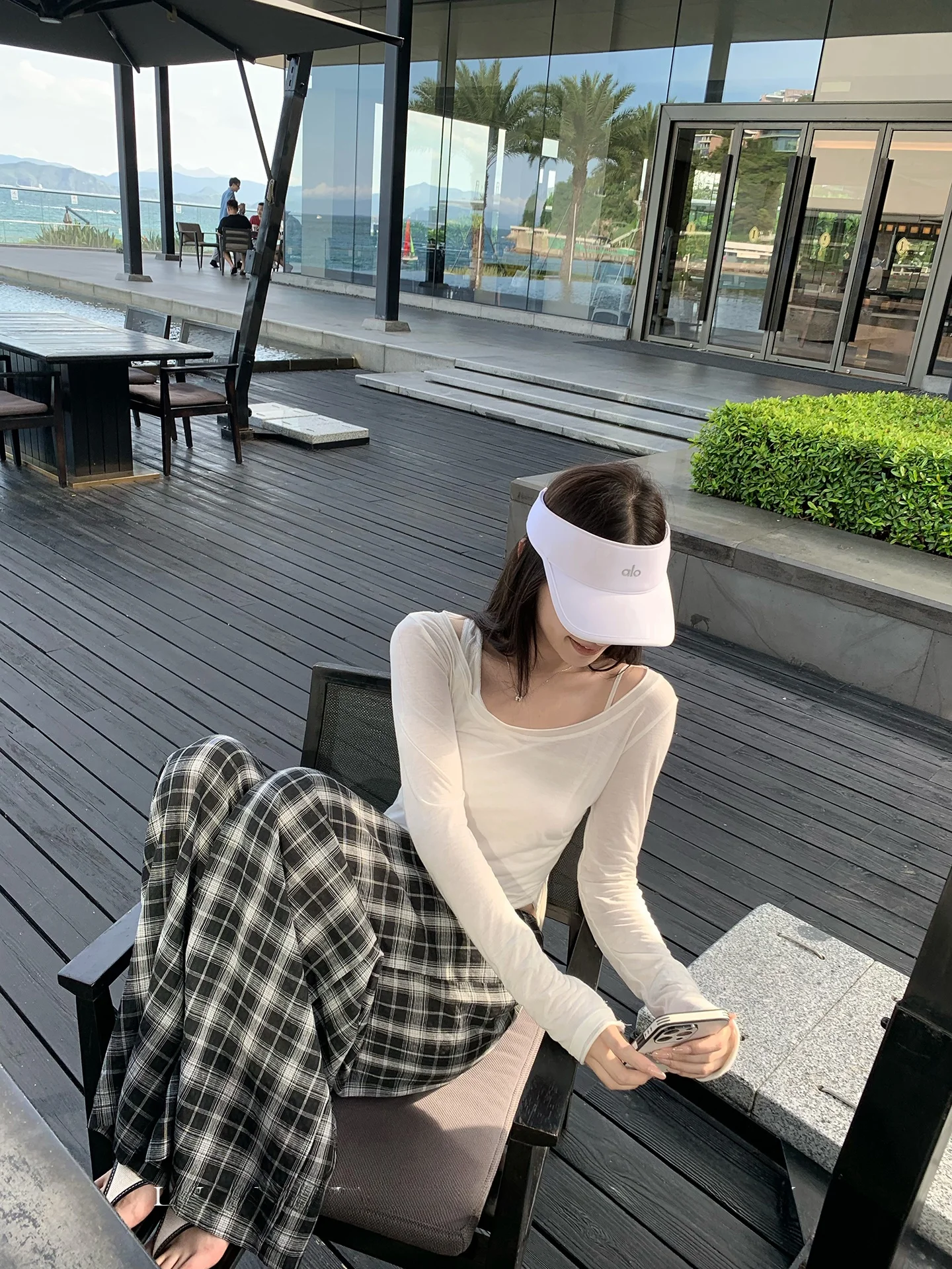 

Slim Fit Long Sve Knitted Sweater Set Women's Summer Faion Casual Thin Irregular Strap Top Bot Ensemble