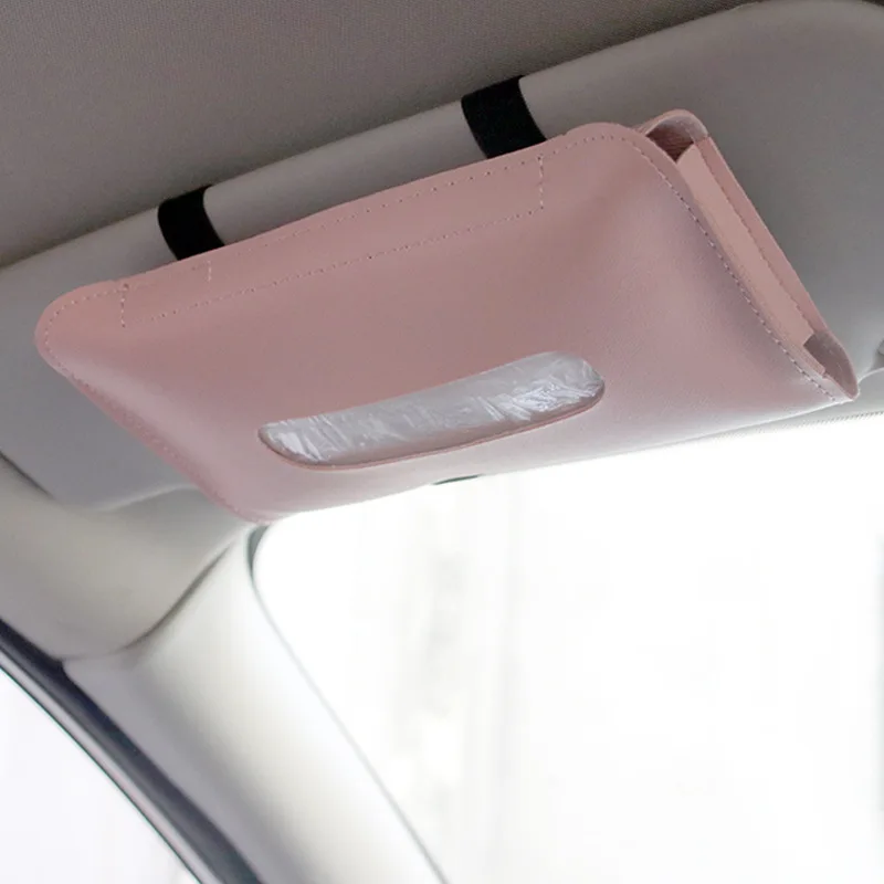 Car Sunshade with Leather-covered Paper Bag An Innovative and Convenient Interior Accessory for The Vehicle