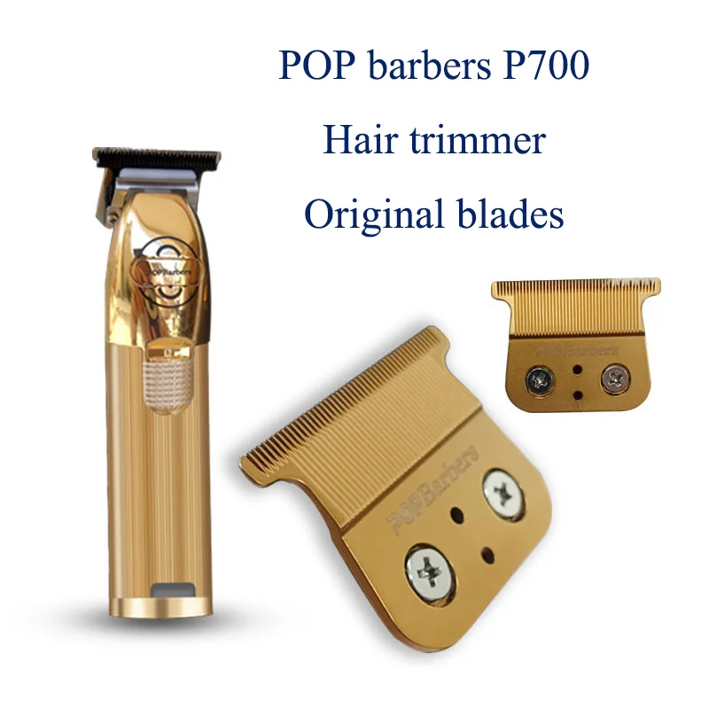 Cortador de pelo POP Barbers P800, cabezal de cuchillo P700, hoja de corte de grabado P600, Red de cuchillo, un par de accesorios profesionales para