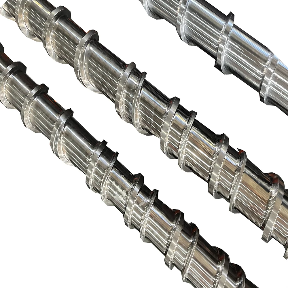 Custom-made bimetal barrel and screw assemblies for injection molding machines SACM645 38CrMoAIA HRC 60 PA, PA6 cnc nachining