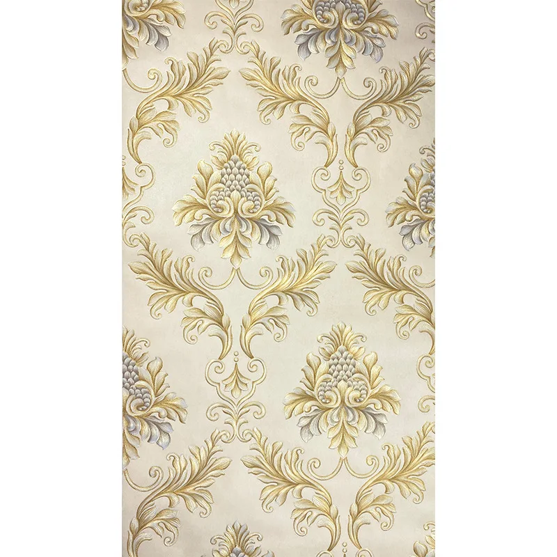 Classic European Damascus patterned wallpaper for living room bedroom palace style home decor eco-friendly non woven wallpaper