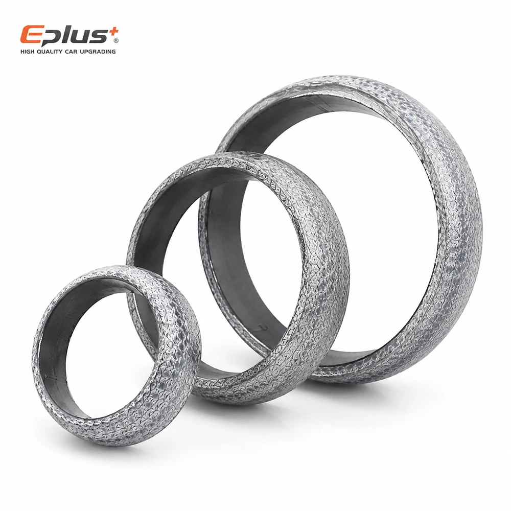 Universal High‑Temperature Exhaust Donut Gasket Ring‑Shape Exhaust Pipe Flange Seal Gasket Exhaust Flange Muffler Replacement