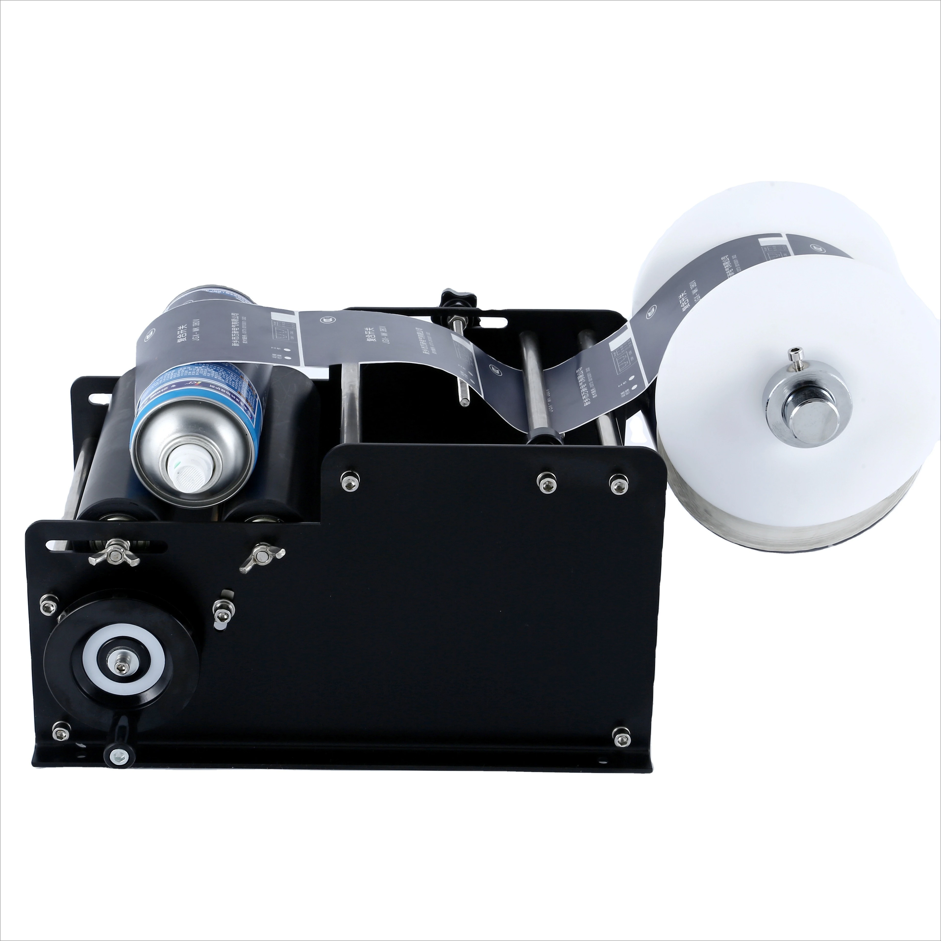 MT-30 Manual Mineral Water Plastic Round Bottle Labeling Machine for Round Bottles Sticker Label Packing Machine