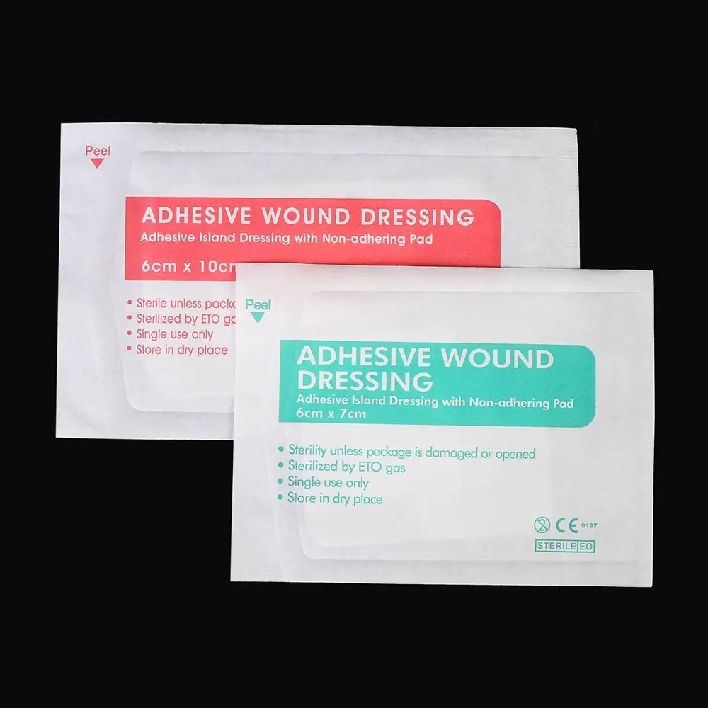 

5/10 шт. самоклеящиеся дышащие нетканые повязки для ран 6x7 см, 6x10 см, прозрачные, разных размеров