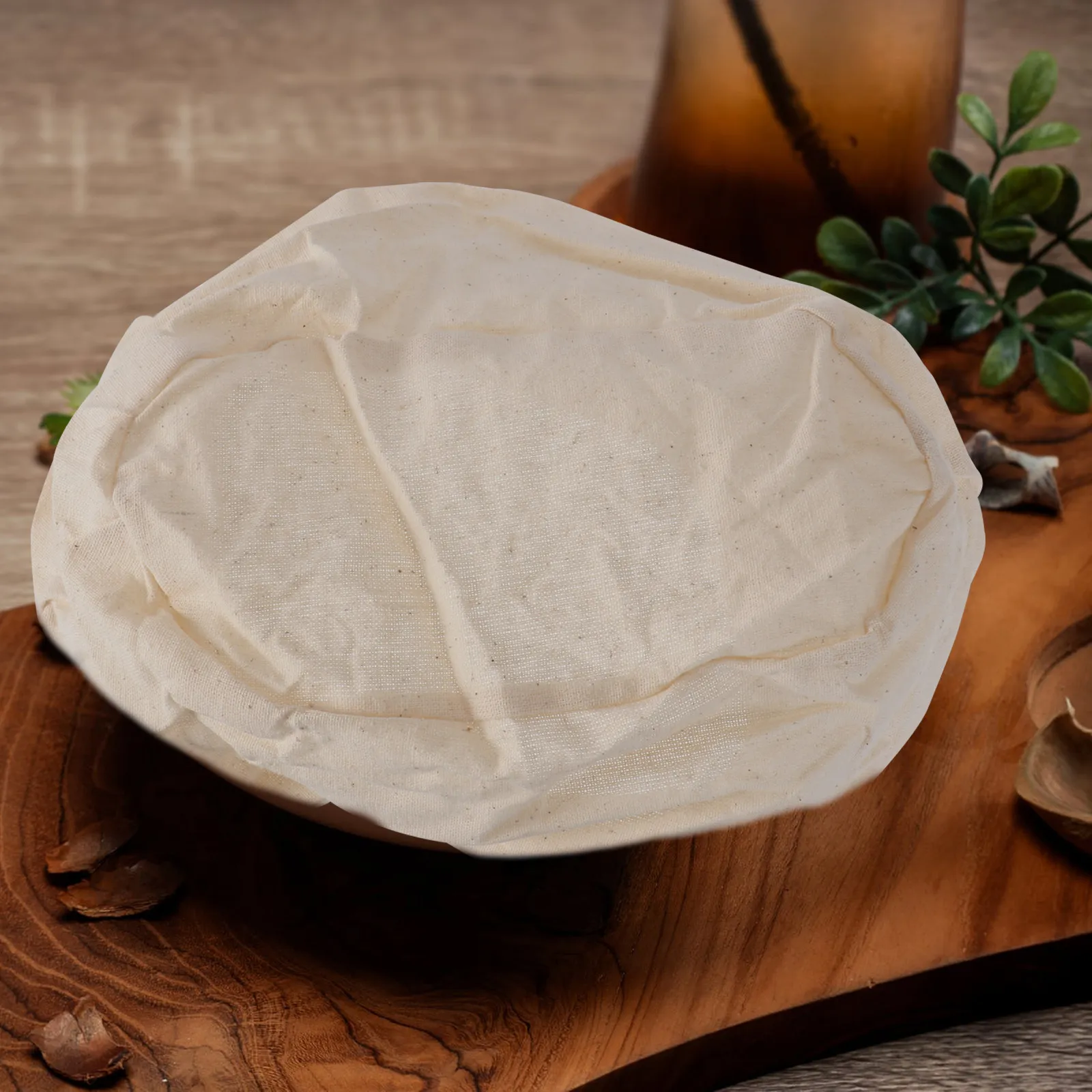 2Pcs Bread Basket Cloth Cover Fermentation Basket Liner for Artisan Sourdough Baking Pastry Making Tools Kitchen Utensil