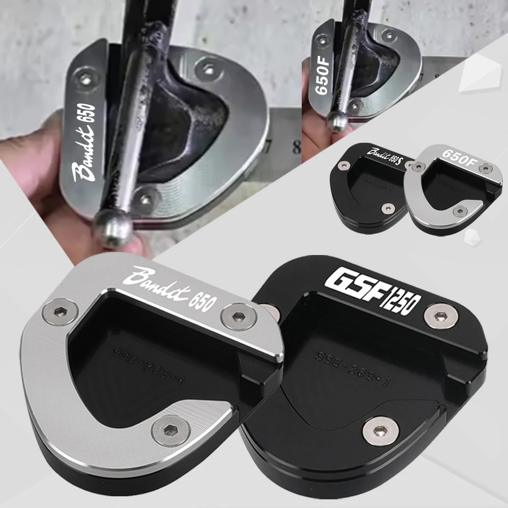 

For Suzuki Bandit 1250 GSX1250F GSX1250FA 2007 2008 2009 2010 2011 2012~2016 Motorcycle Kickstand Foot Side Stand Plate Enlarge