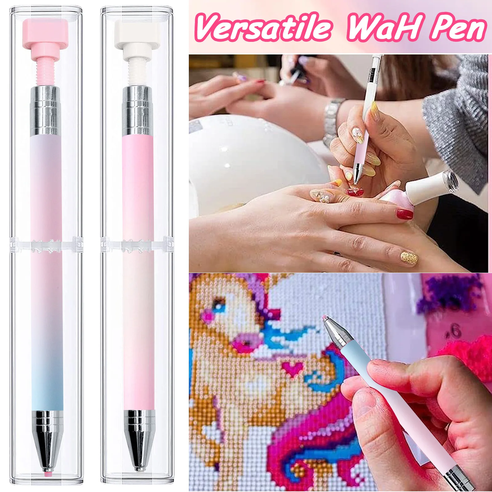 Kit penna diamante pastelli ricaricabili colla rotante penna trapano a punti per Nail Art, accessori artistici diamante fai da te strumento rapido