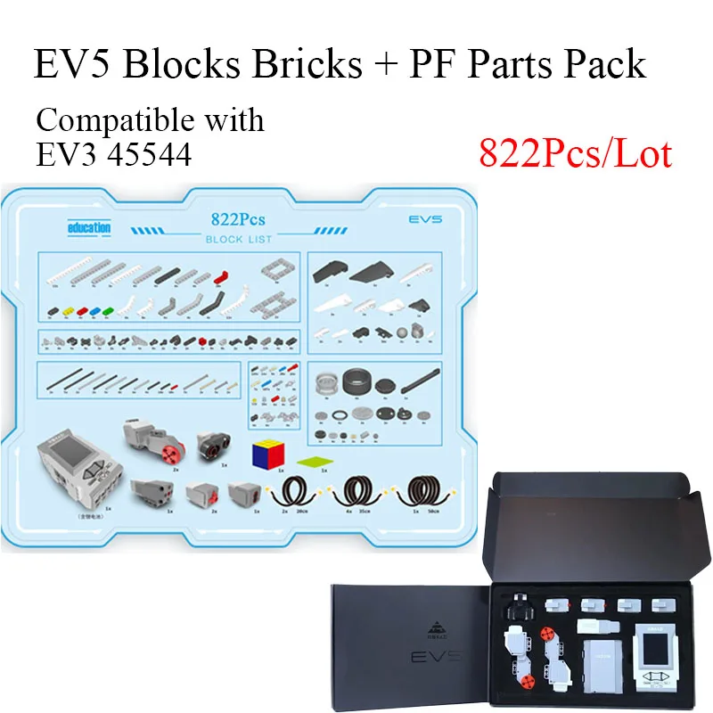 NEW Programming Series the EV6 Robots Model Building Blocks Education Set STEAM EV6 45544 Robotics DIY Toys