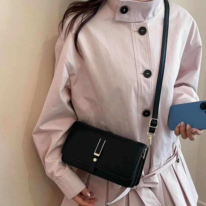 

Popular Casual Simple Ladies Handbag High End Leather Classic Elegant Vintage Trendy Paris Bag