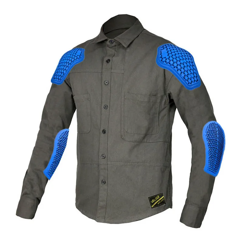 Jaqueta off-road para motociclismo, camisa de manga comprida, casaco de corrida, ombro do cotovelo e camisas de proteção traseira