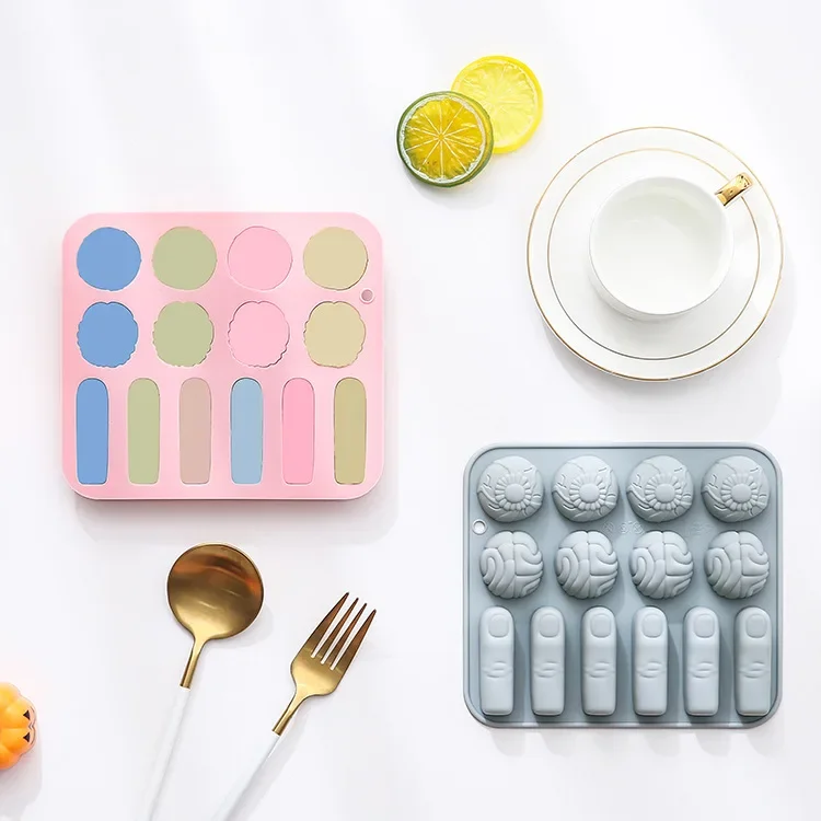

14-hole 3d Halloween Broken Finger Brain Eye Bead Silicone Mold Fondant Candy Chocolate Mould Cake Decoration Accessories