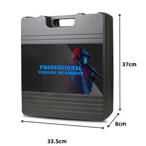 Hộp micrô không dây, dễ mang theo, 2 kênh, lưu trữ micrô, phù hợp với GLXD4, QLXD4, EW135G4 10 trường hợp bán hàng chính micrô nhựa - №3