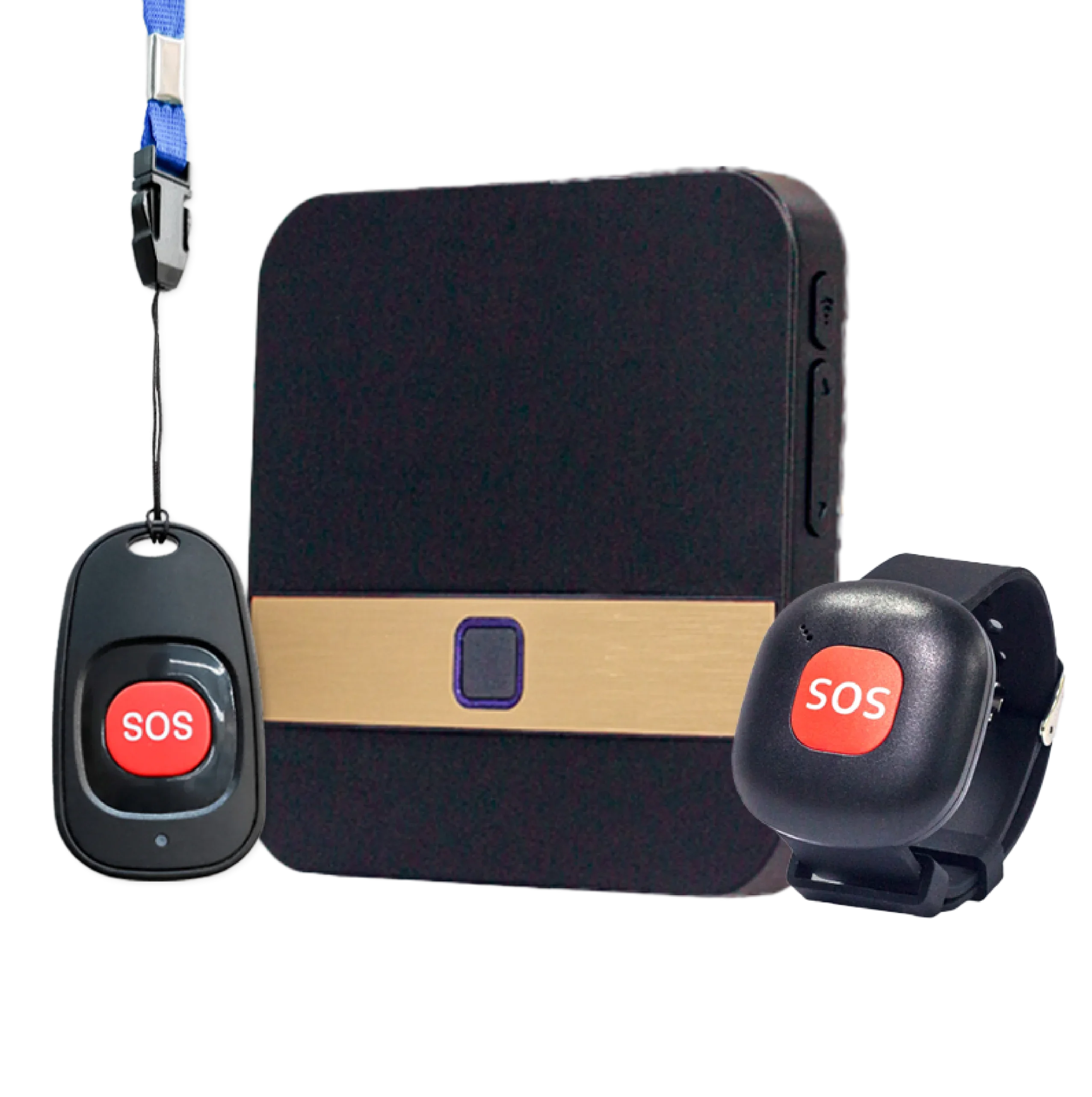 Wireless Medical SOS Alarm Elderly Instant Response Audio Door Phone IP65 Waterproof 60 Ringtones 433MHz AC100-240V Wrist