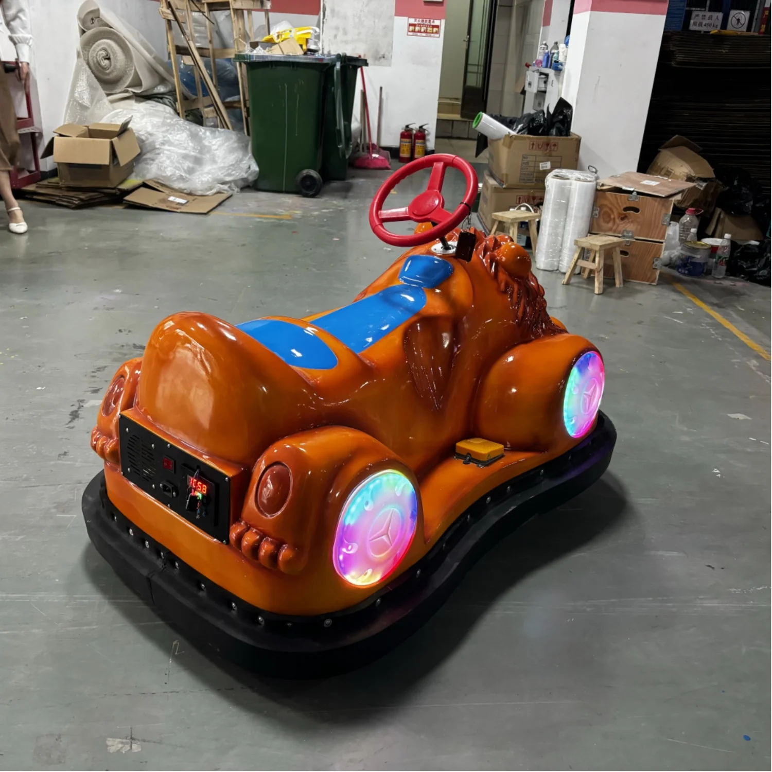 رخيصة داخلي في الهواء الطلق الألياف الزجاجية الحيوان الوفير سيارة أطفال ركوب على سيارة ركوب الحيوان الكهربائية لمركز التسوق #4