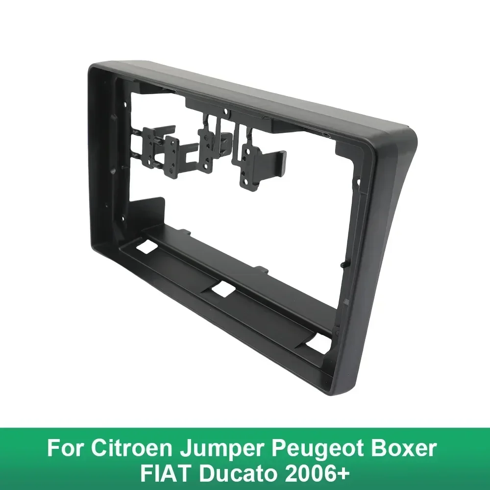 Car DVD Player Radio Fascia Frame For Citroen Jumper Peugeot Boxer FIAT Ducato 2006+ Stereo Plate Adapter Mounting Dash 9 inch