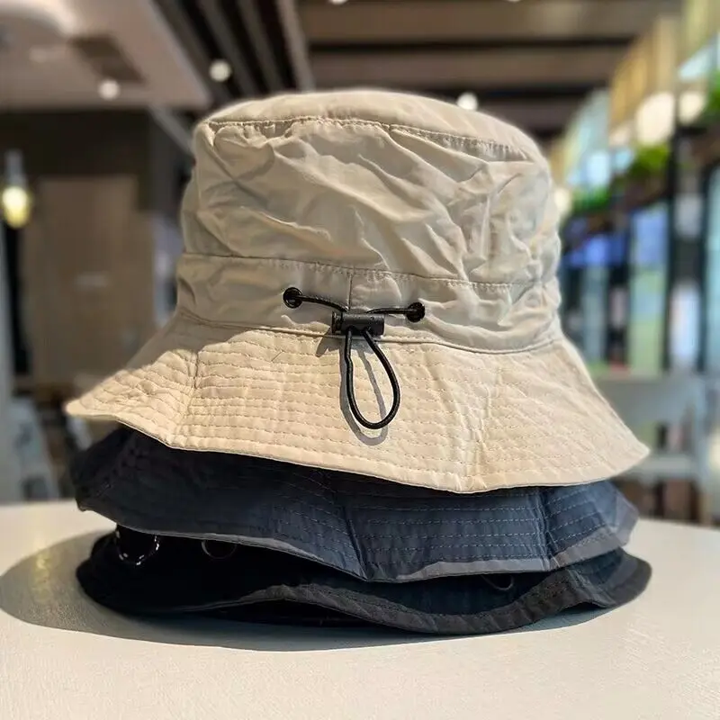 New Fishing Cap Men Women Quick-Drying Folding Fishing Cap Outdoor Bucket Hat Camping Hat Windproof Trekking Hat Beach Hat