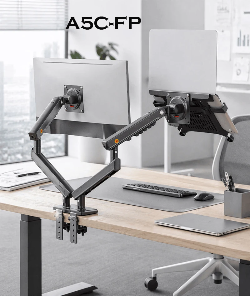 Desktop NB F160 + FP-2 Gas Spring Dual Arm for 17\