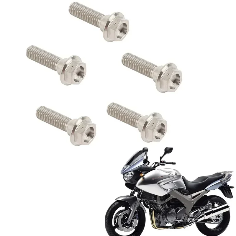 For Yamaha FZR1000 FZ750 TDM 850 900 Motorcycle M8 x 25mm Titanium Brake Disc Rotor Bolts Motorcycle Acsessories Parts