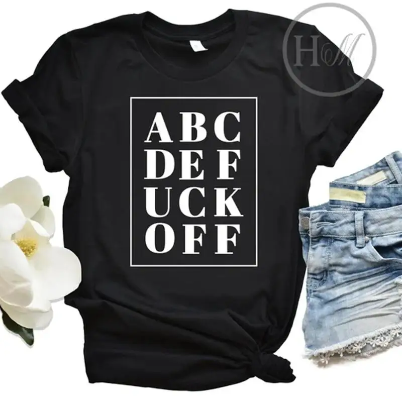 Мужская футболка ABCDEFUKKOFF, забавная футболка для кормления грудью, новинка с графическим рисунком и скрытым сообщением
