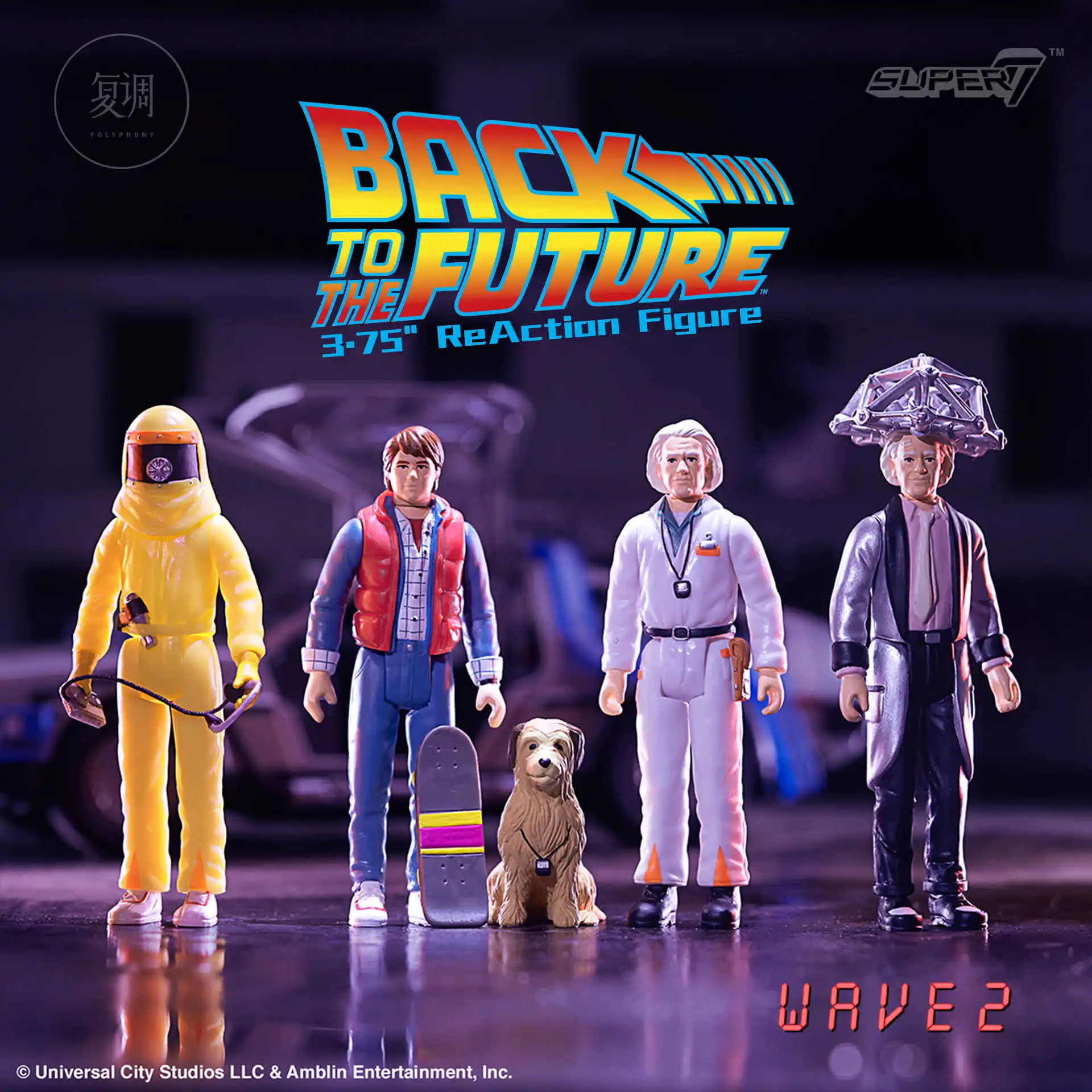 In Stock Original Super7 Back to the Future Series 2 Martin Brown Dr. 3.75 Hanging Card Action Figure Model Toys Collection