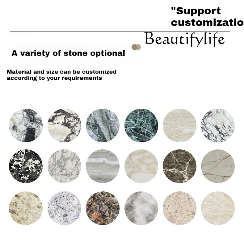 Solid Wood Rectangular Dining Table with Stone Slab Top, Modern Minimalist Walnut Color, Mid-Century Wabi-Sabi Style