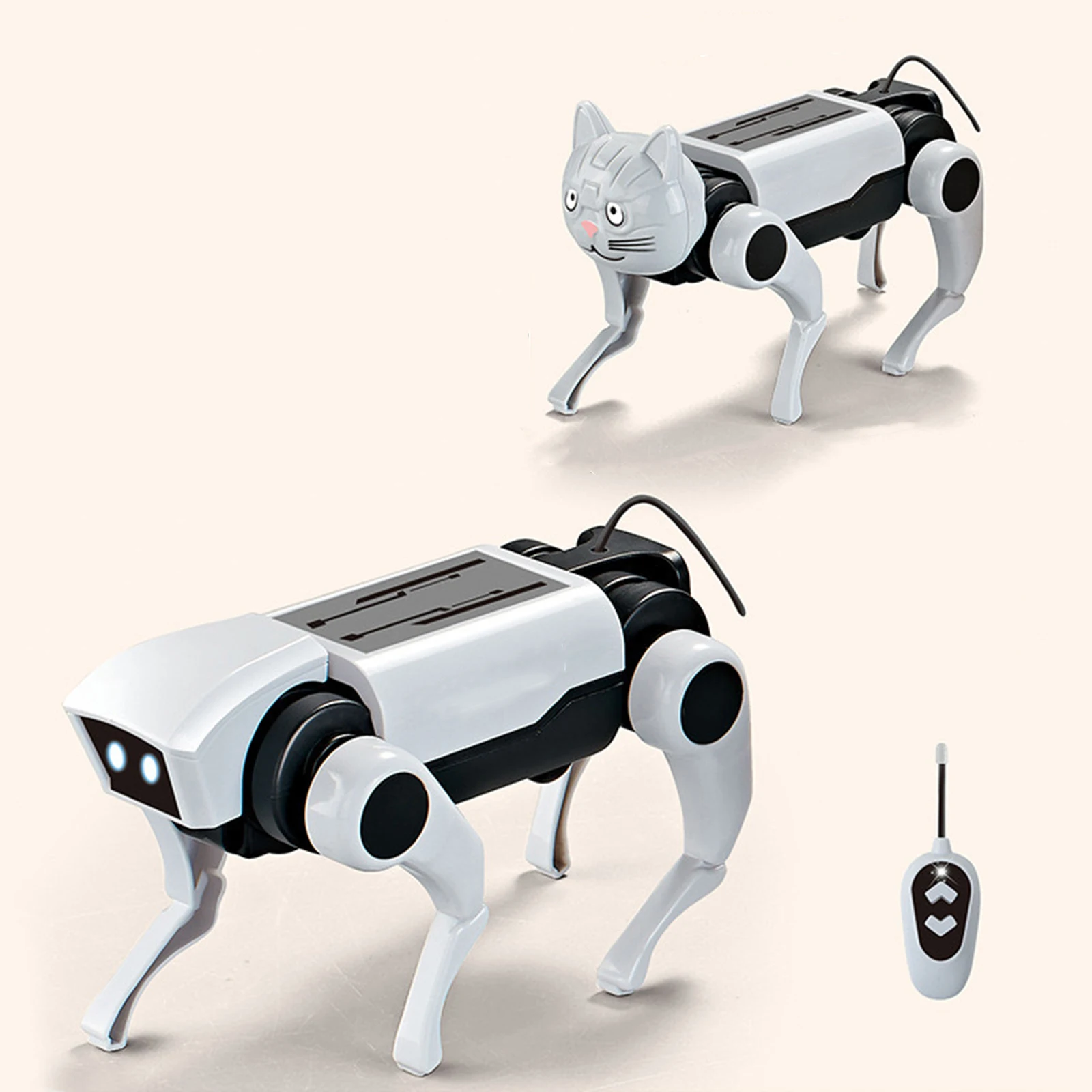 Stelo del cane meccanico elettrico fai da te auto assemblaggio Puzzle 3D cucciolo robotico per adolescenti adulti bambini bambini regali di compleanno