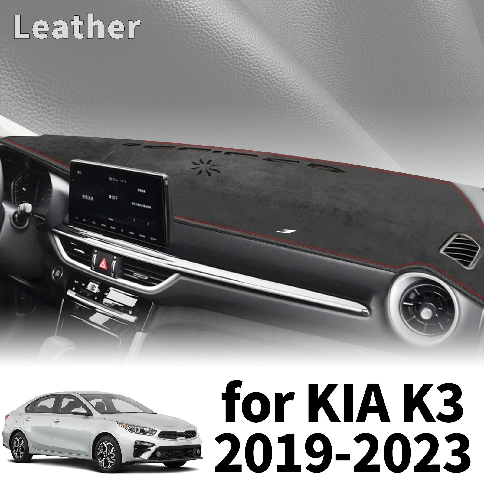 

fit for KIA K3 2019 2020 2021 2022 2023 GT DashMat Sunshade Car Accessories Dashmat Protective Carpet Dashboard Cover Pad
