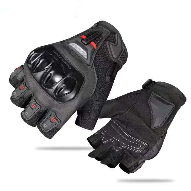 

Motorcycle Gloves Men Women Summer Breathable Half Finger Gloves Reflective Racing Cycling Gloves Windproof Anti Slip Gear