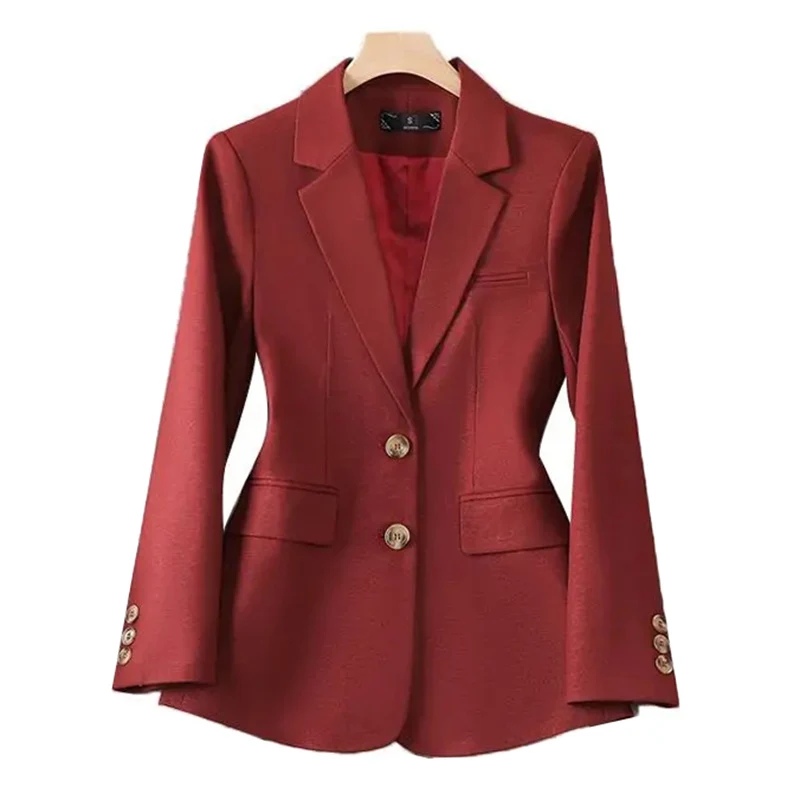 New Autumn Blazer Women Jacket Ladies Long Sleeve Single Breasted Female Business Work Wear Formal Coat Women Blazers Outerwear