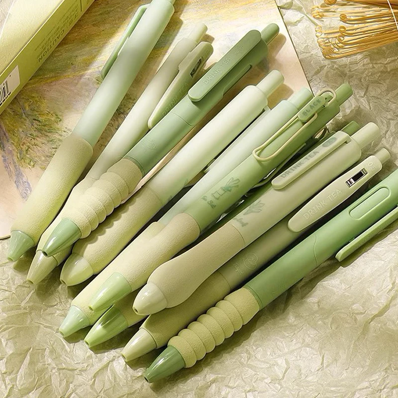 Gel Ink Pens, Black Ink Pens Fine Point Smooth Writing Pen 0.5mm Retractable, Best Aesthetic Cute Pens for Journaling Note