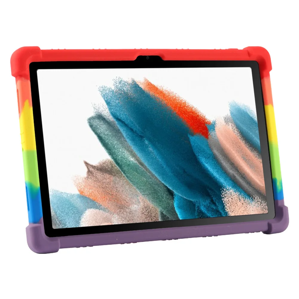 For Samsung Galaxy Tab A11+ 11 inch SM-X236B Tablet Silicone Case Shockproof Cover Back Stand Shell Skin Kids Kickstand Holder