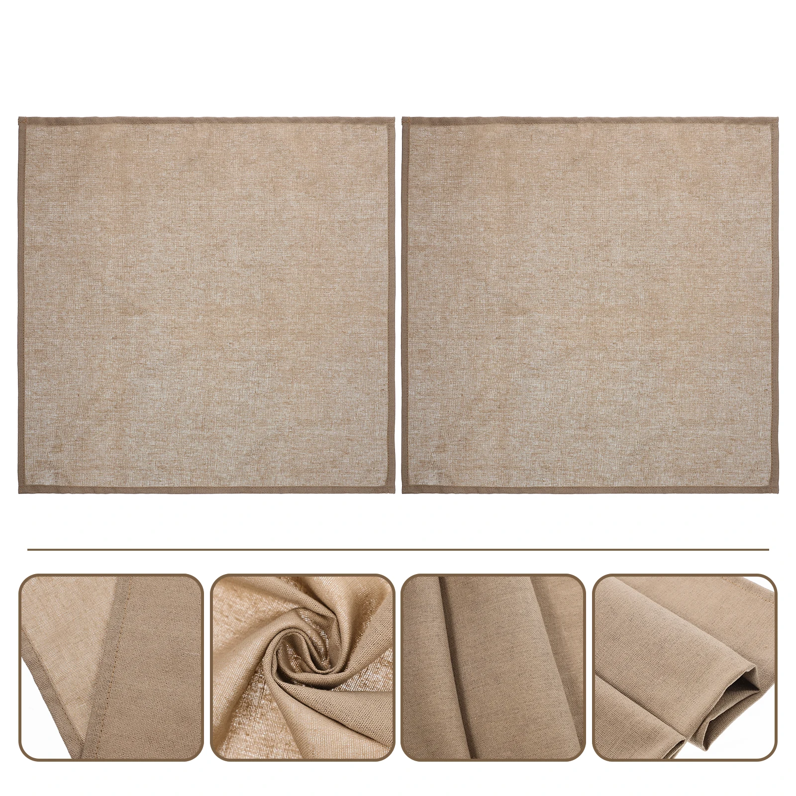 

2pcs Dining Table Placemat Heat-Resistant Washable Tableware For Kitchen Bowl Coaster Decorative Cutlery Mat Orange Dinner