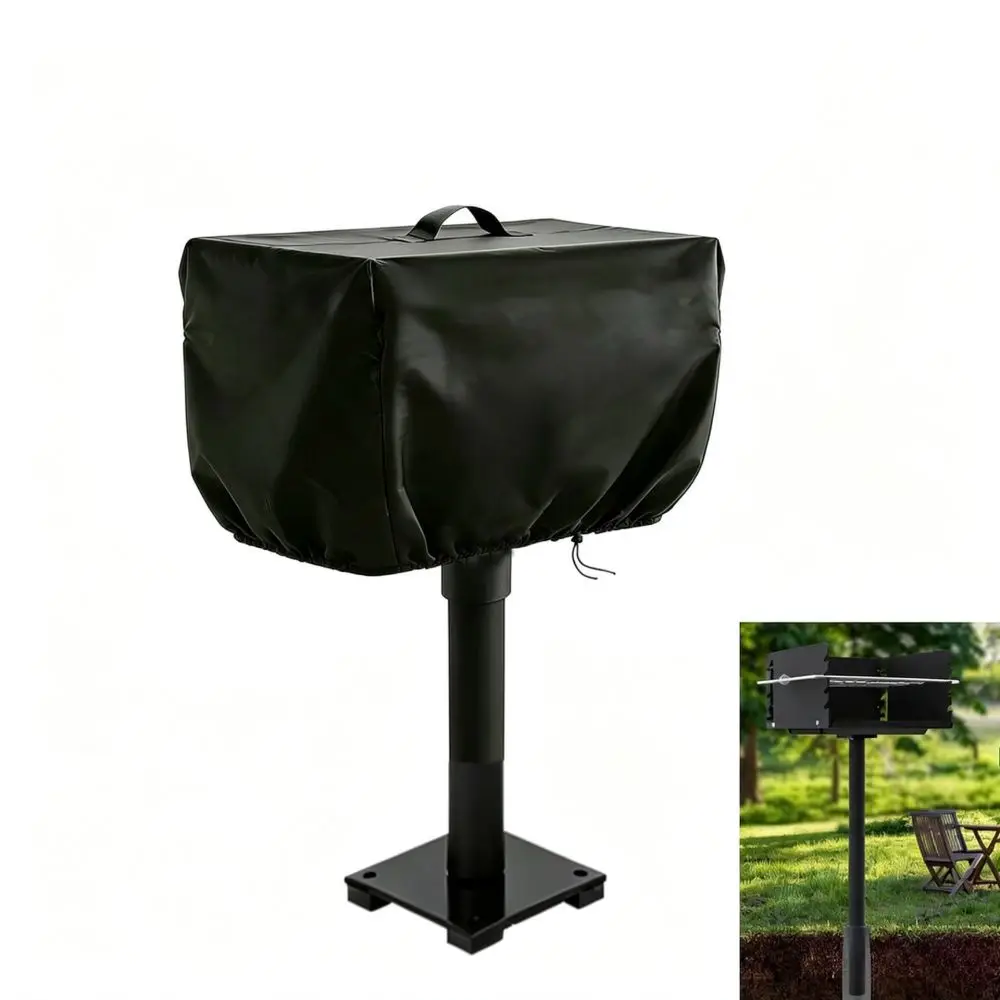 Waterproof BBQ Grill Cover Outdoor Charcoal Barbecue Protector Heavy Duty Oxford Dustproof Sun Protection Rain Shield