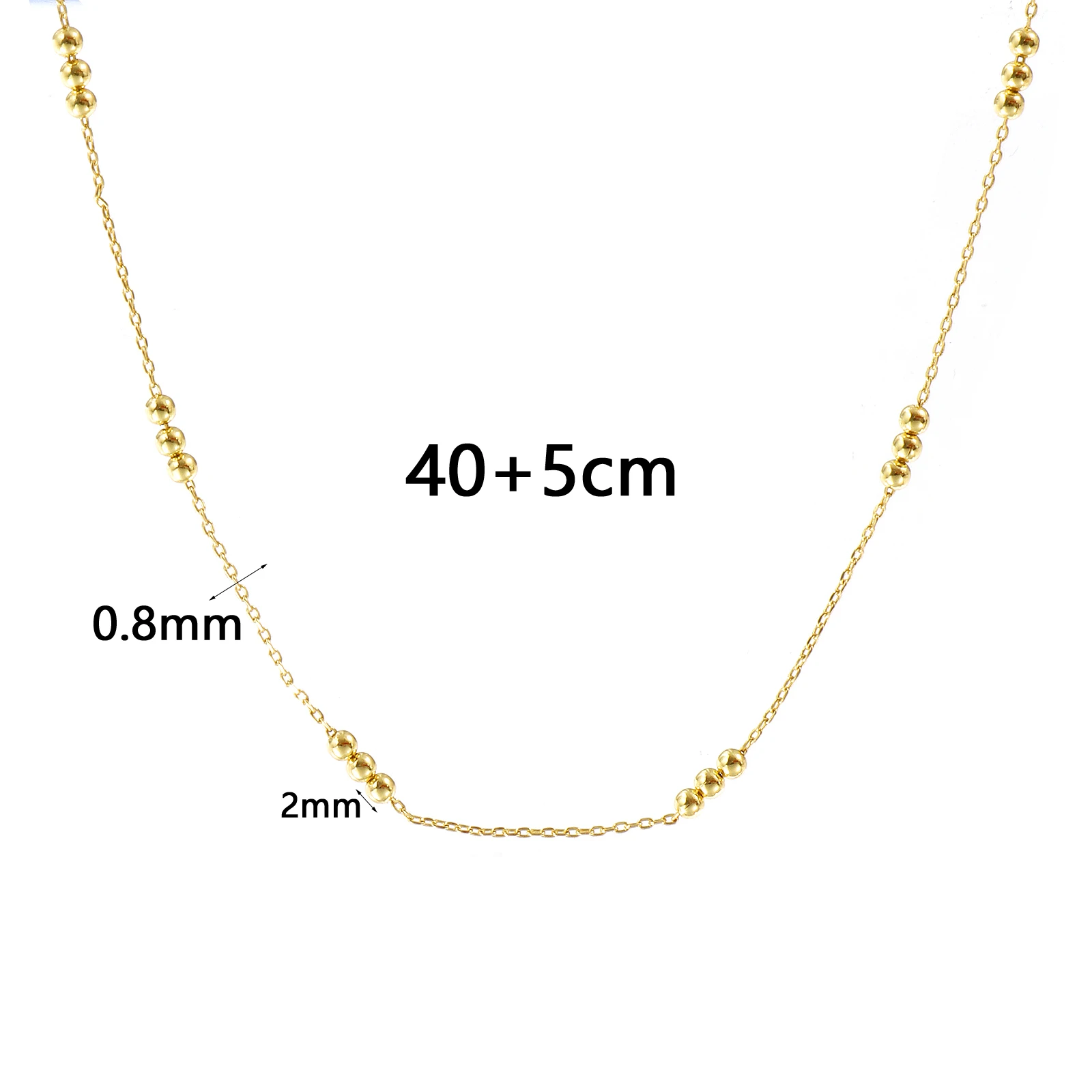 1pc Minimalist Brass Necklace Multicolor Link Cable Chain Necklace For Women Men Choker Necklace Jewelry 40cm(15.7