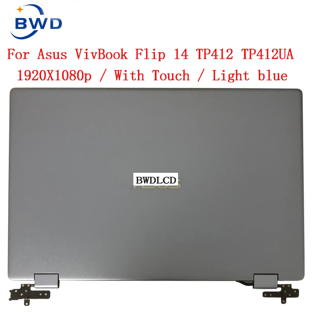 Imagem -03 - Lcd Genuíno para Asus Vivobook Flip 14 Tp412 Tp412u Tp412ua Tp412fa Tp412f Montagem da Tela de Toque 1920*1080 Fhd 14.0