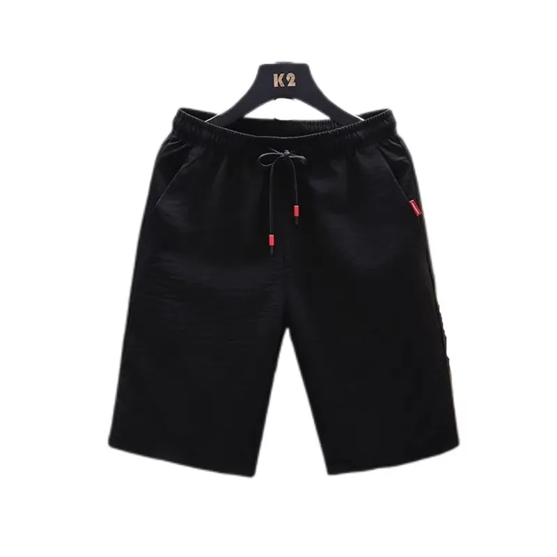 

Свободные мужские повседневные кроссовки из ледяного шелка длиной пять четвертей, летние спортивные молодежные модные тонкие эластичные базовые цвета со средней талией