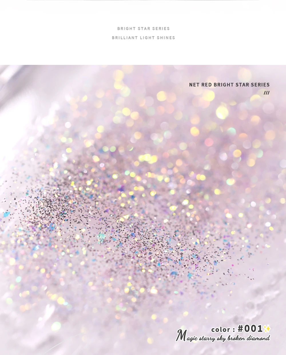 Vendeeni 24 Farben Sternenhimmel Glitzer Gel Nagellack TPO/HEMA FREI Semi-Permanenter UV LED Gel Lack Flash Nail Art Gel Nagellack – Detail 5