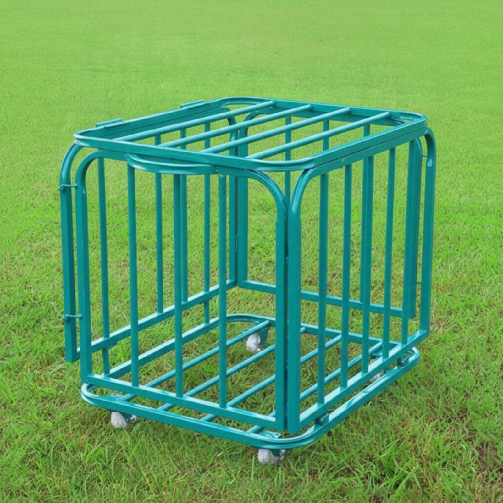 Ball Storage Cage Portable Ball Cart with Wheels Spacious Secure for Schools, Gymnasium, Athletic Facilities - view 4