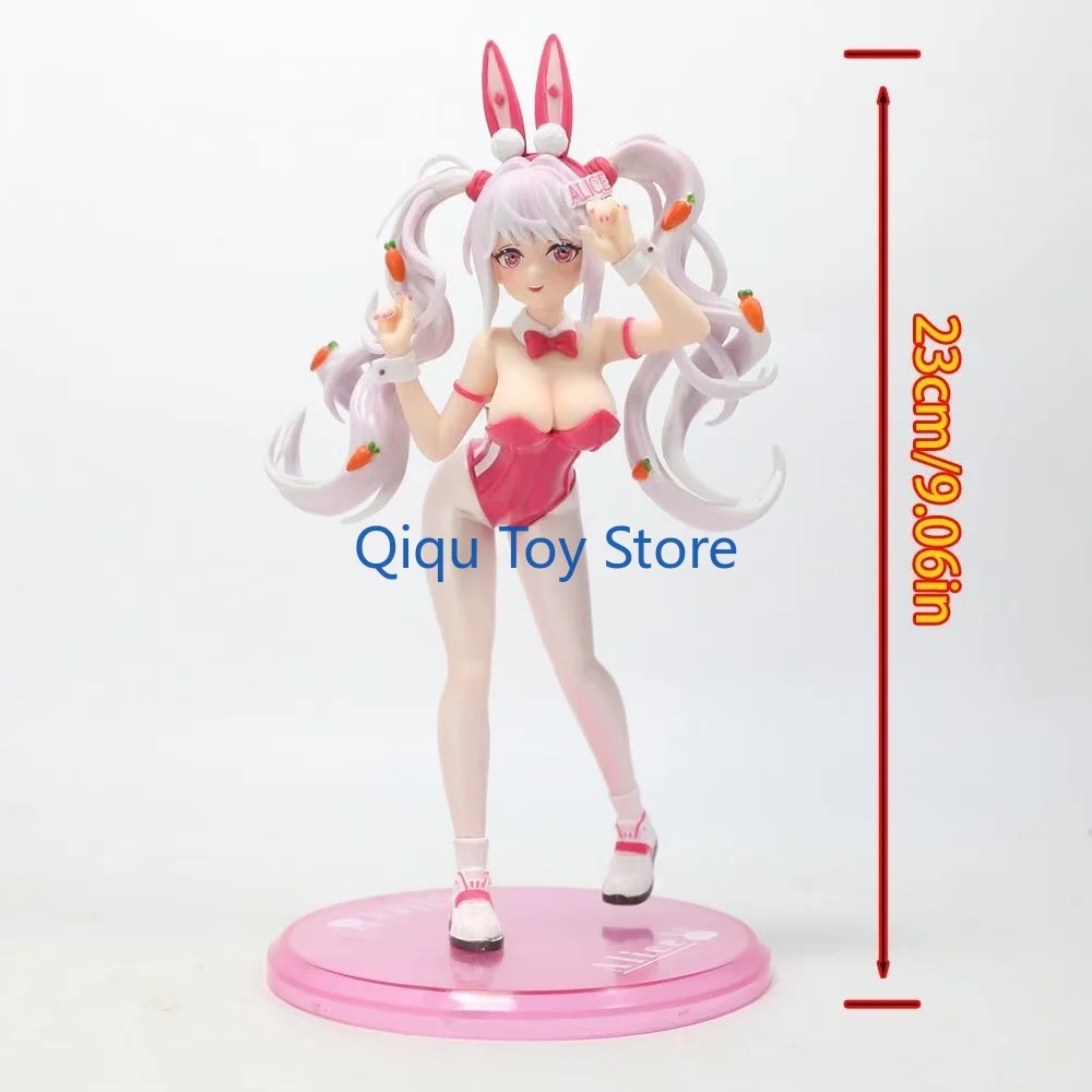토끼 소녀 승리 여신 앨리스 니기 2차원 애니메이션 모델 수공예품 아름다운 소녀 데스크탑 장식 선물