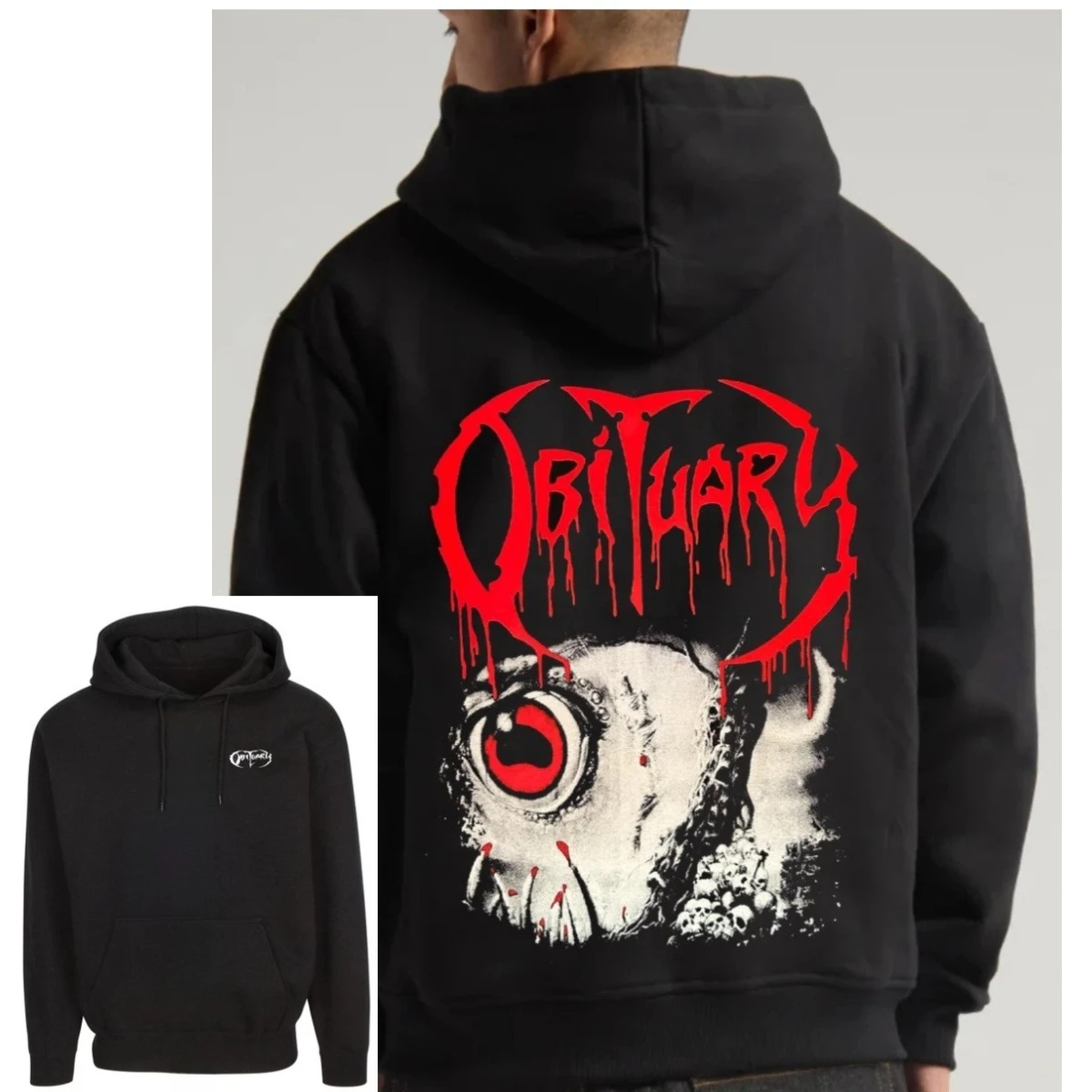 نعي جديد الموت الأمريكي الفرقة المعدنية الرجال هوديي أسود 2026 هوديس الخريف الشتاء الراقية الفاخرة للجنسين نمط