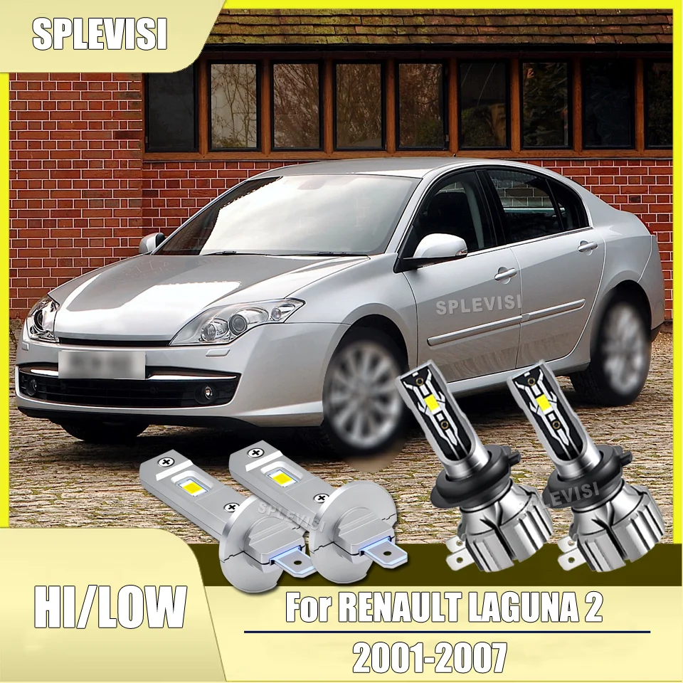 

Upgrade Aluminum H1 H7 LED Headlights High Low Beam Installation Guide For RENAULT LAGUNA 2 2001 2002 2003 2004 2005 2006 2007