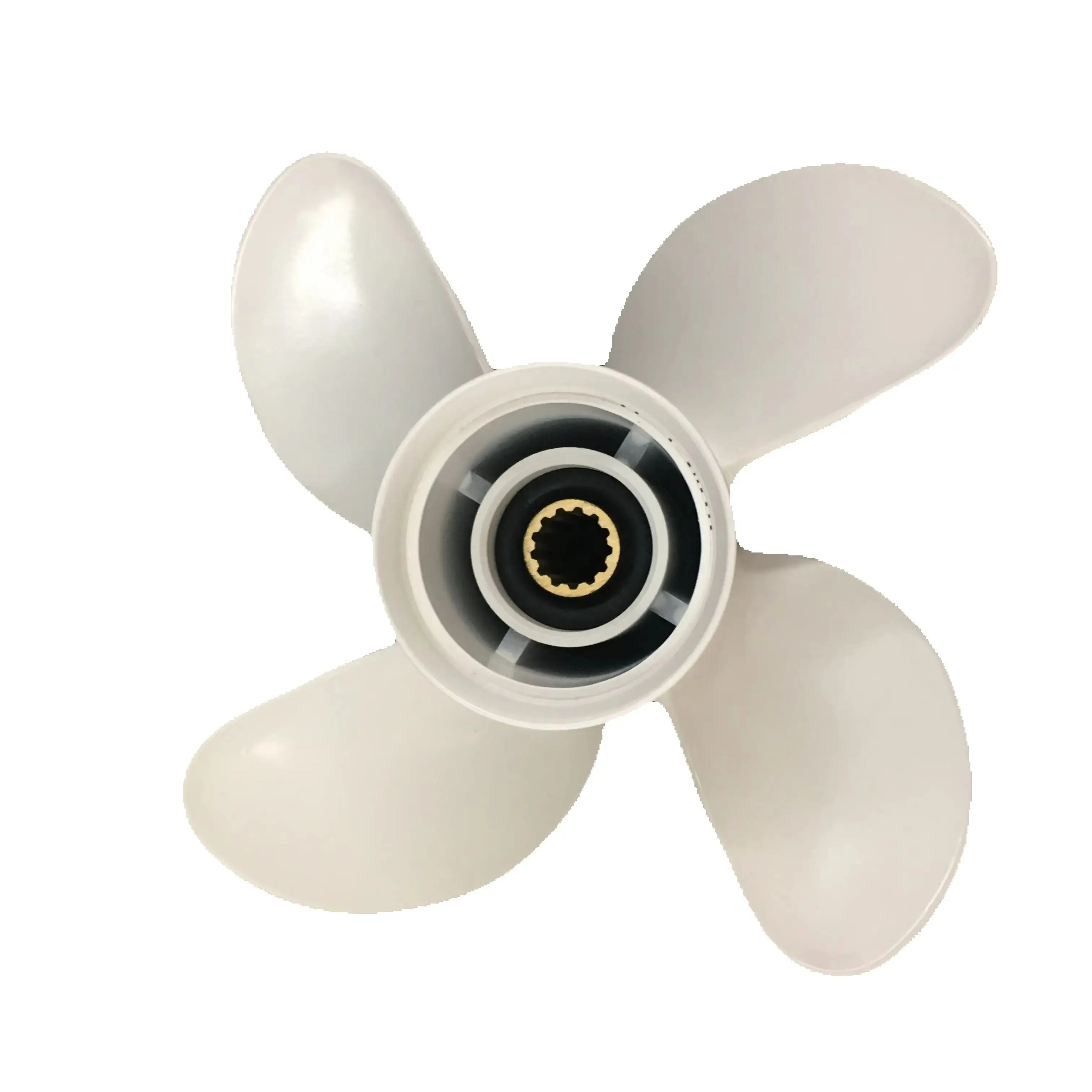 4 Blades Captain Propeller 10 5/8x12 Fit Yamaha Outboard Engines 25HP 30HP 40HP 48HP F40 F50 50HP 55HP 60HP 13 Tooth Spline RH